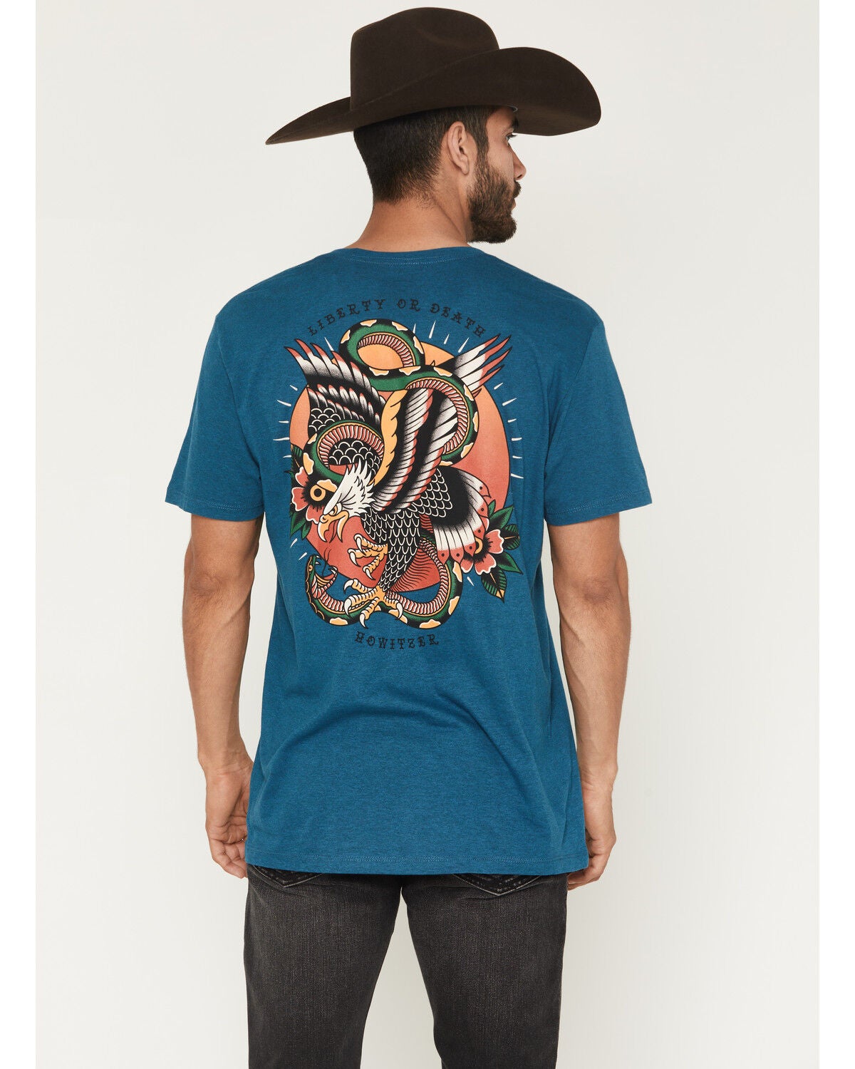 Howitzer Men's Liberty Short Sleeve Graphic T-Shirt, Blue, hi-res