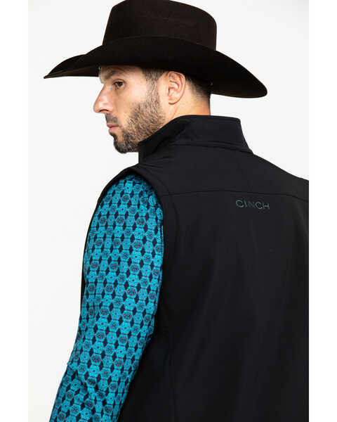 Image #5 - Cinch Men's Solid Bonded Softshell Zip Vest, , hi-res