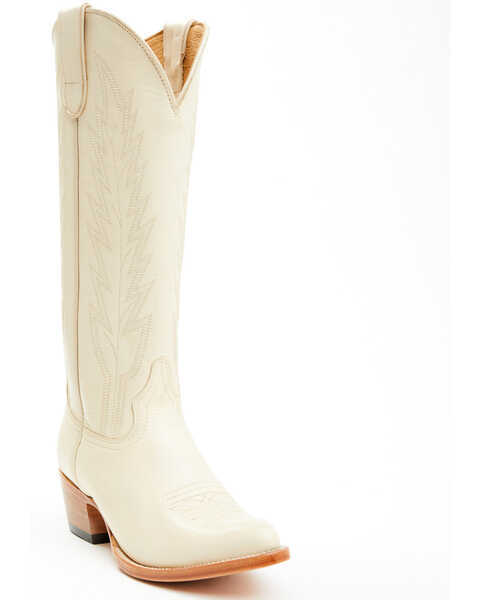 Macie Bean Women's Spacey Gracey Western Boots - Pointed Toe , Ivory, hi-res