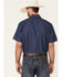 Image #4 - Wrangler Men's Solid Twill Short Sleeve Work Shirt, Indigo, hi-res