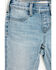 Image #4 - Shyanne Toddler Girls' Light Wash Lacey Bow Embroidered Flare Stretch Denim Jeans, Light Wash, hi-res