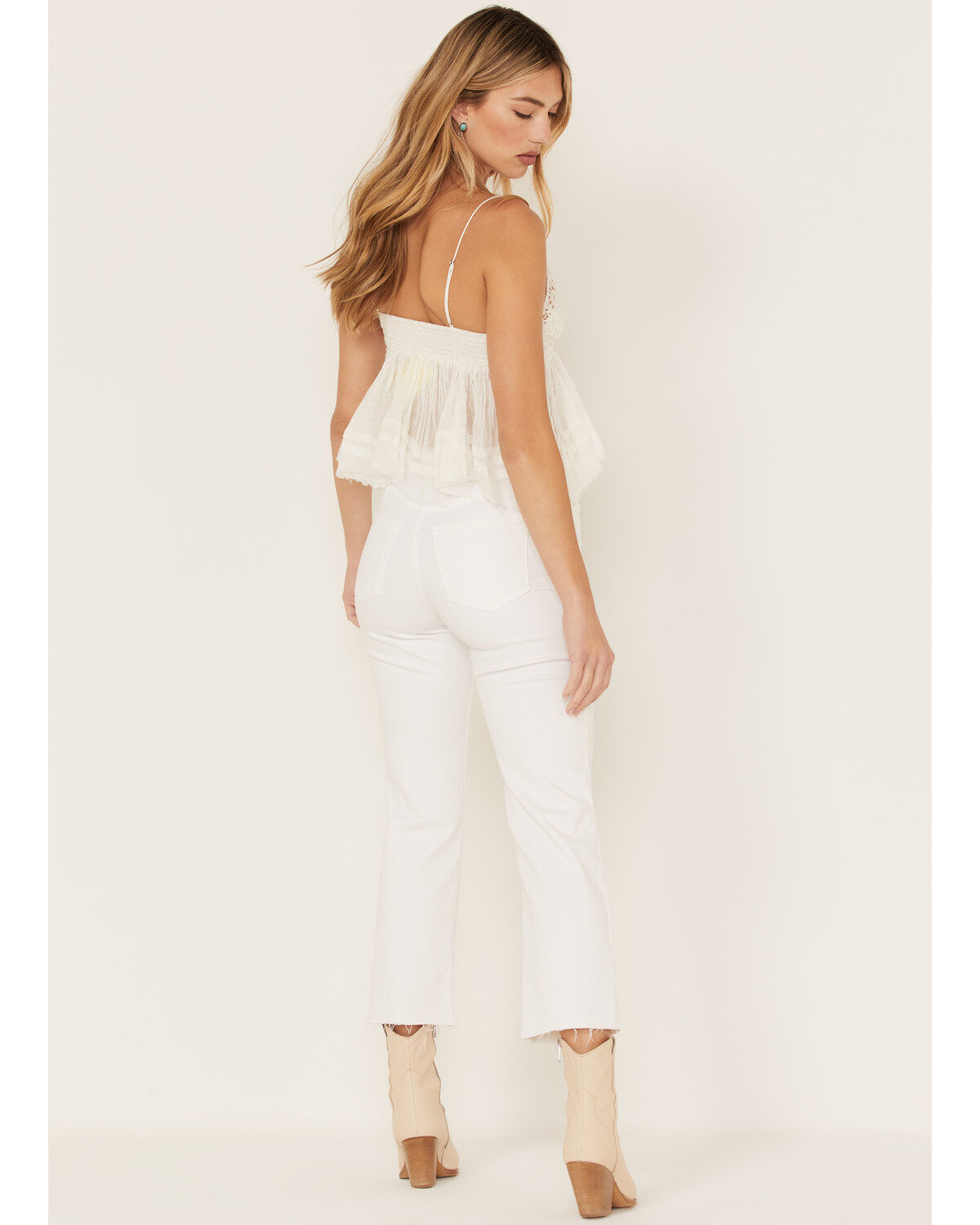 Image #3 - Sneak Peek Women's High Rise Slim Straight Jeans, White, hi-res
