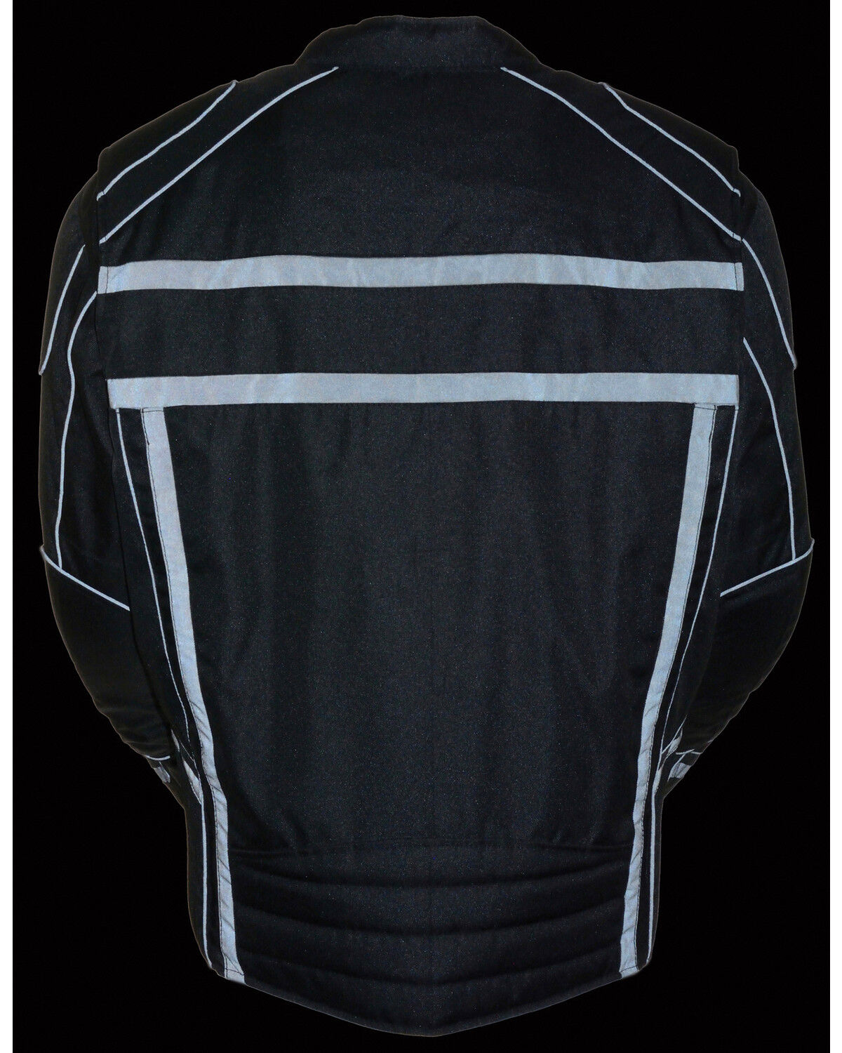 Image #2 - Milwaukee Leather Men's Vented Reflective Jacket - Big 3X, Black, hi-res