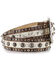 Image #2 - Angel Ranch Women's Hair-On Hide Concho Belt, Brown, hi-res