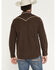 Image #4 - Moonshine Spirit Men's Front Stage Embroidered Solid Long Sleeve Snap Western Shirt, Dark Brown, hi-res