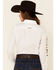 Ariat Women's Team Kirby Leopard Logo Long Sleeve Button Down Stretch Shirt, White, hi-res
