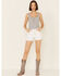 Ariat Women's Rita Boyfriend Shorts, White, hi-res