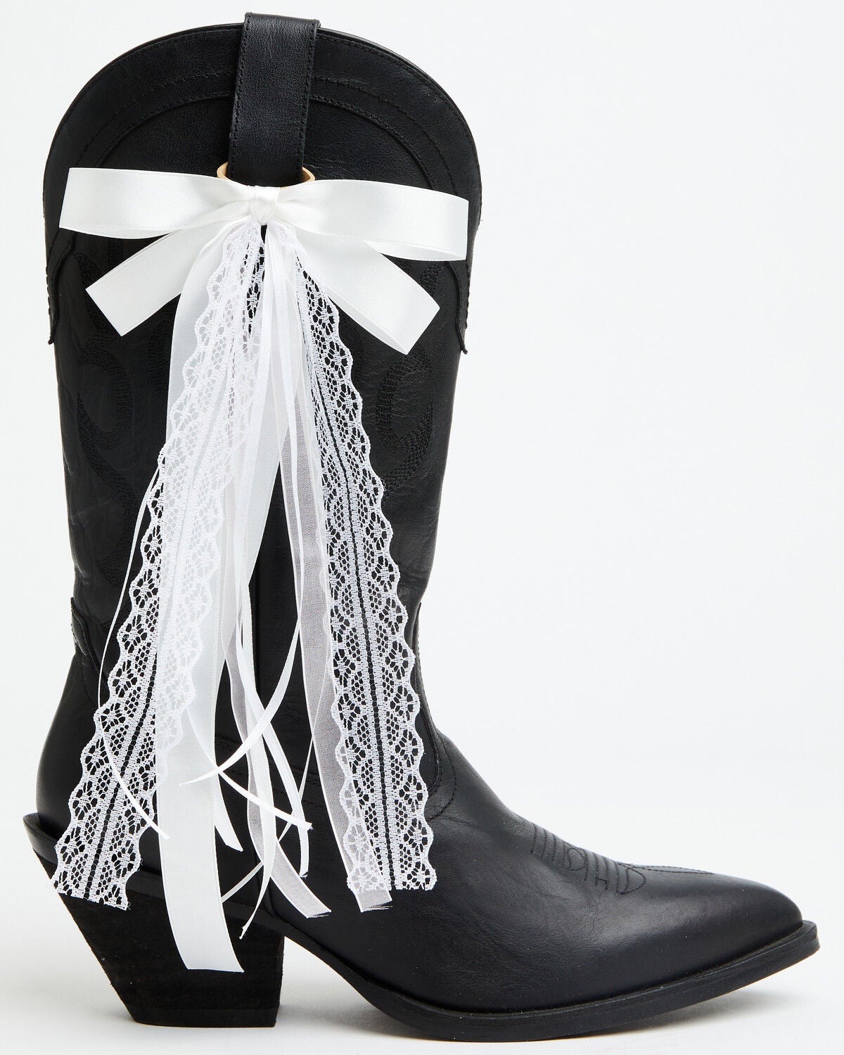 Image #1 - Shyanne Women's Lace Boot Bows - 2 Piece, Ivory, hi-res