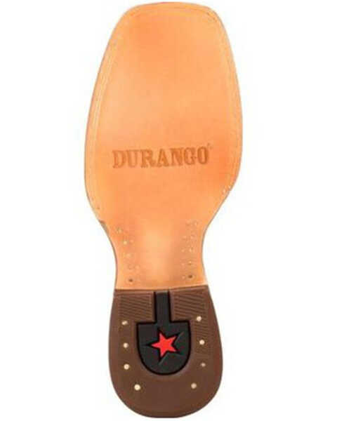 Image #7 - Durango Women's Areno Pro Western Boots - Broad Square Toe, Tan, hi-res