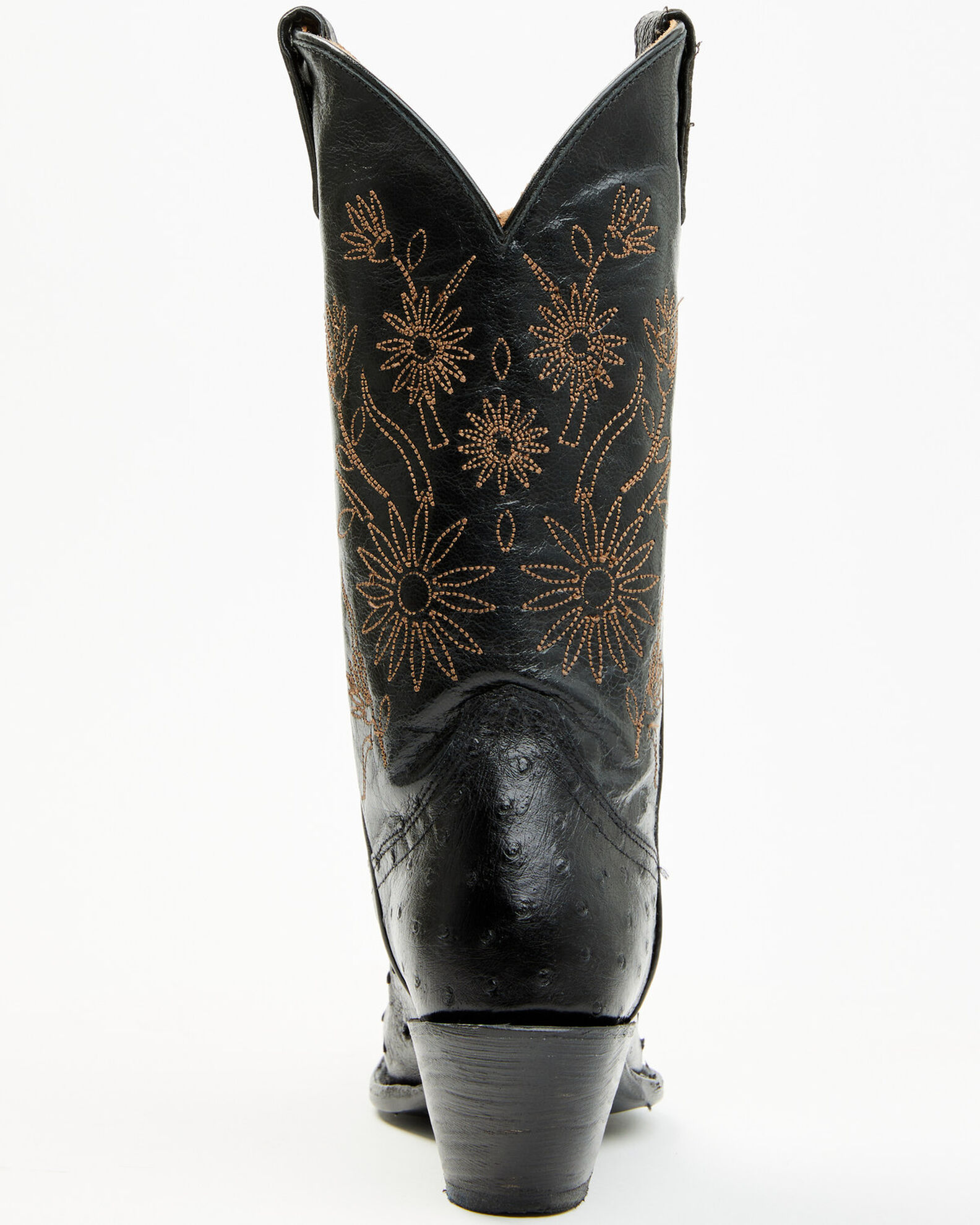 Image #5 - Shyanne Women's Daisie Exotic Full Quill Ostrich Western Boots - Snip Toe, Black, hi-res