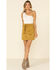 Molly Bracken Women's Suede Belted Skirt , , hi-res