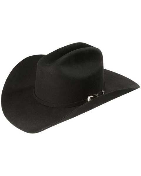 Image #1 - Justin 3X Wool Felt Hat, Black, hi-res