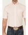 Rough Stock by Panhandle Men's Pinstripe Short Sleeve Button Down Western Shirt , Orange, hi-res