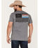 Howitzer Men's United We Stand Flag Graphic T-Shirt, Charcoal, hi-res