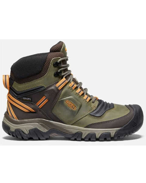 Image #1 - Keen Men's Ridge Flex Waterproof Boots, Olive, hi-res