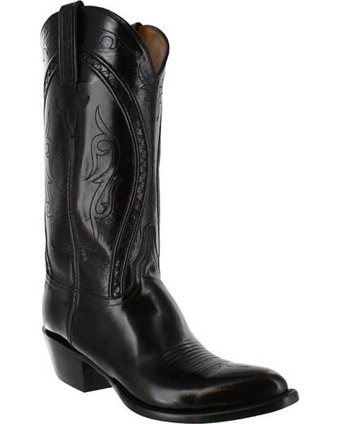 Lucchese Men's Embroidered Western Boots, Black Cherry, hi-res