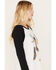 Wrangler Retro Women's Cowgirl Boots Graphic Raglan Tee, Black/white, hi-res