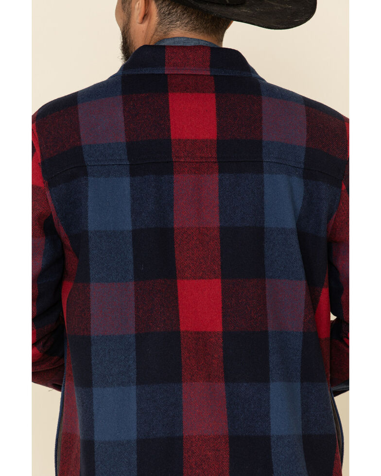 Pendleton Men's Navy Heston Button-Front Wool Shirt Jacket | Boot Barn