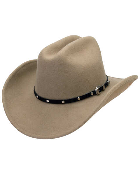 Silverado Crushable Felt Western Fashion Hat, Putty, hi-res