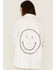 Revel Women's Happy Face Snap Shacket, White, hi-res