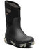 Image #1 - Bogs Boys' Classic Seamless Marble Rubber Boots, Black, hi-res