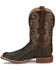 Image #3 - Tony Lama Men's Sienna Exotic Full-Quill Ostrich Western Boots - Broad Square Toe, Brown, hi-res