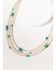 Image #2 - Paige Wallace Women's 3-Layer Pearl Necklace, Silver, hi-res