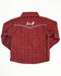 Image #3 - Cowboy Hardware Toddler Boys' Geo Print Long Sleeve Pearl Snap Western Shirt, Burgundy, hi-res