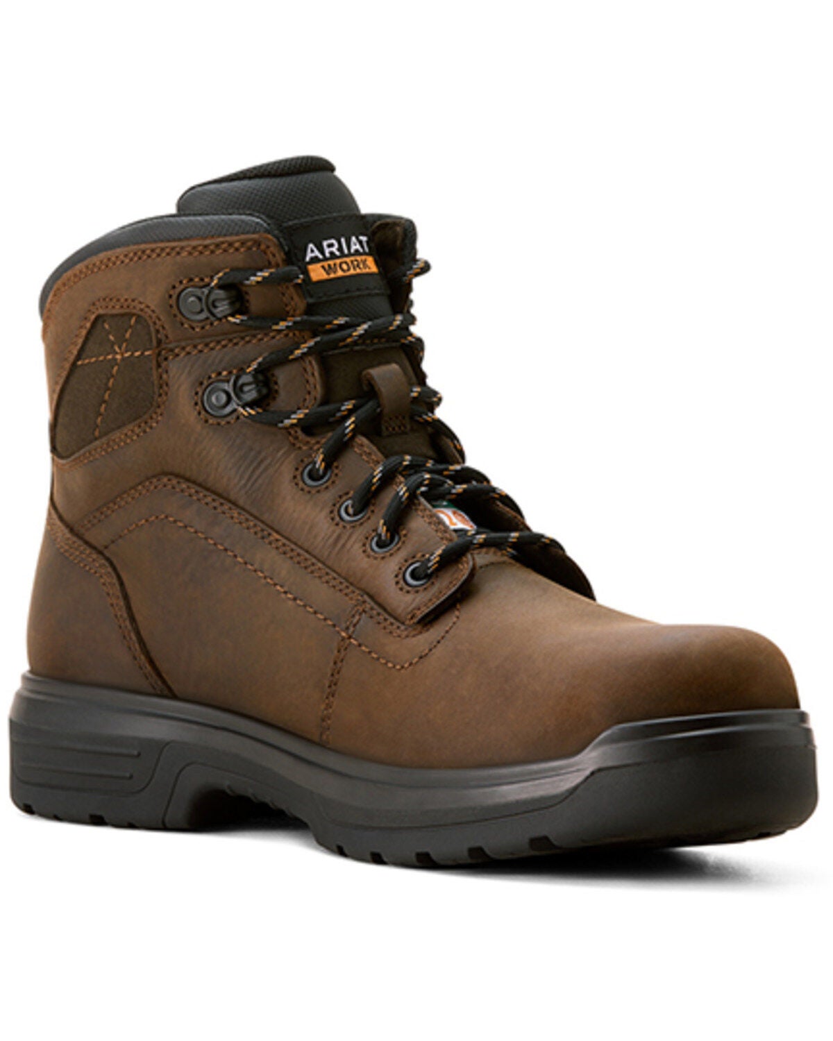 Ariat Men's 6" Turbo CSA Waterproof Work Boots - Carbon Toe, Brown, hi-res