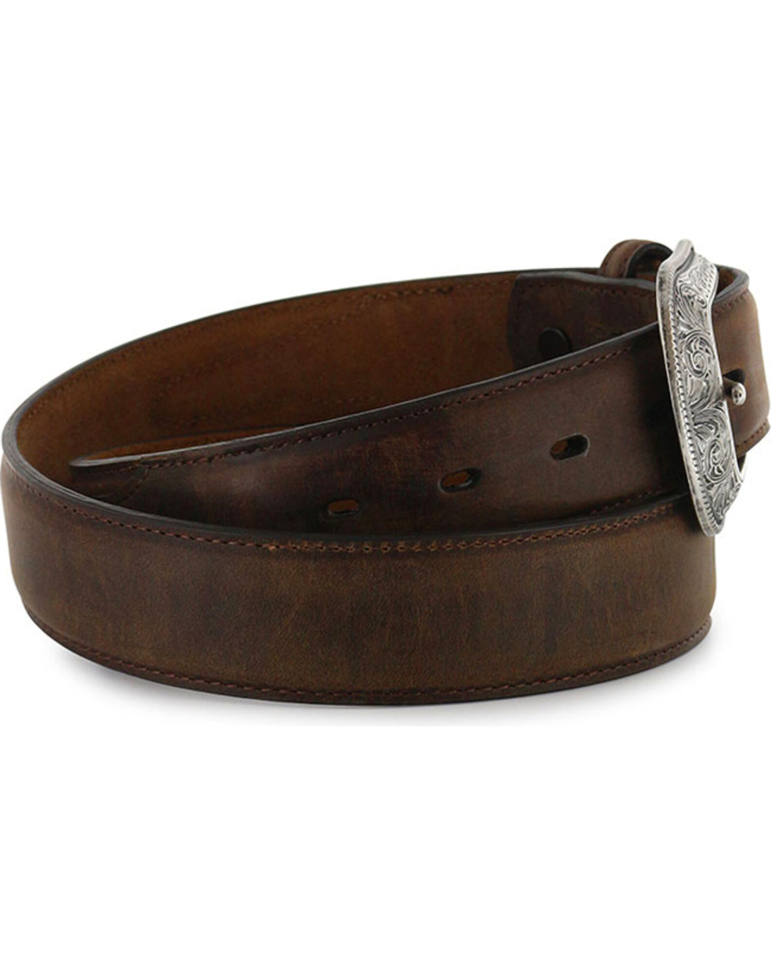 Image #2 - 3D Belt Co Men's Genuine Leather Belt, Brown, hi-res