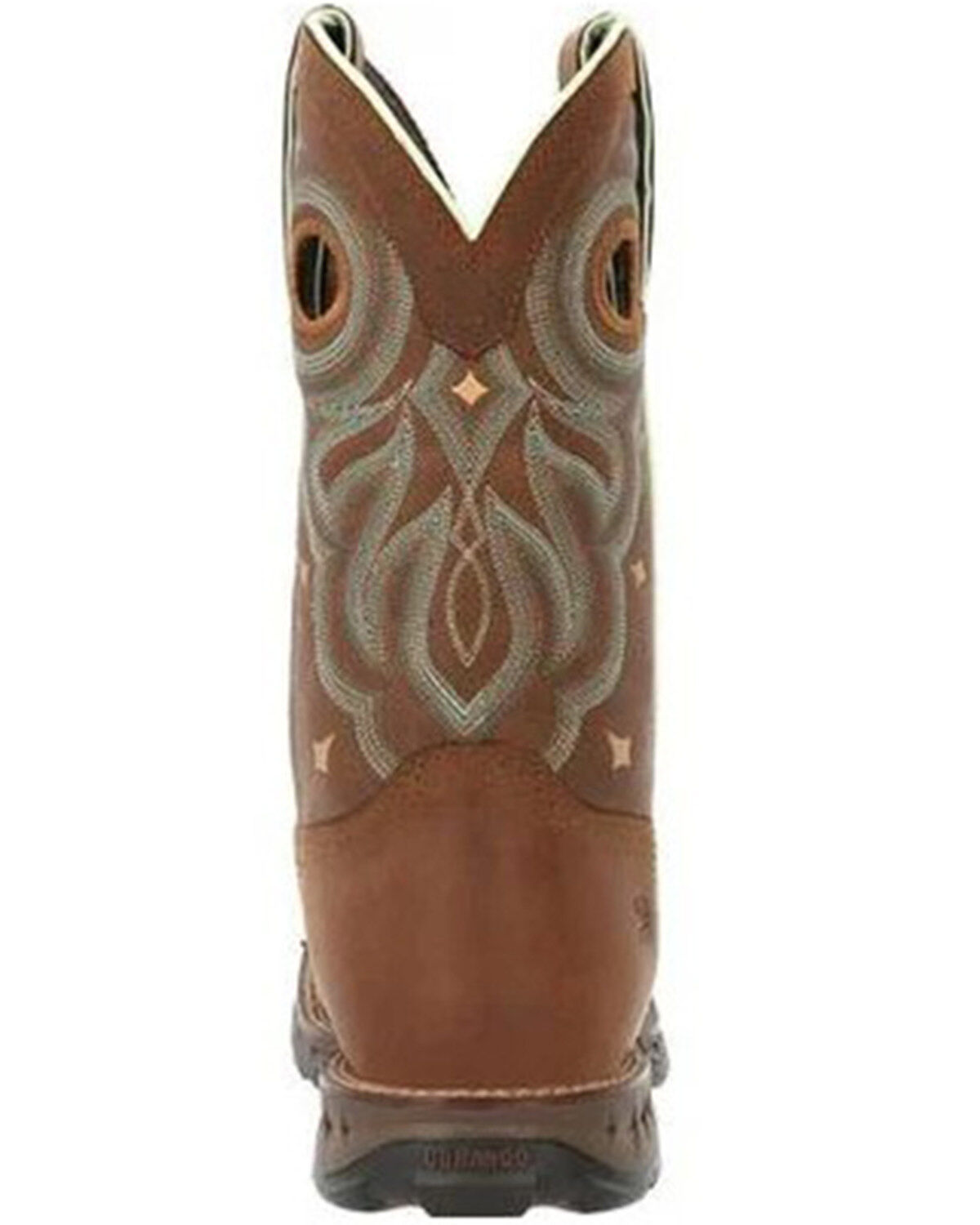 Image #5 - Durango Women's Maverick Waterproof Western Work Boots - Steel Toe, Tan, hi-res