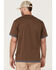 Image #4 - Hawx Men's Layered Work Pocket T-Shirt, Dark Brown, hi-res