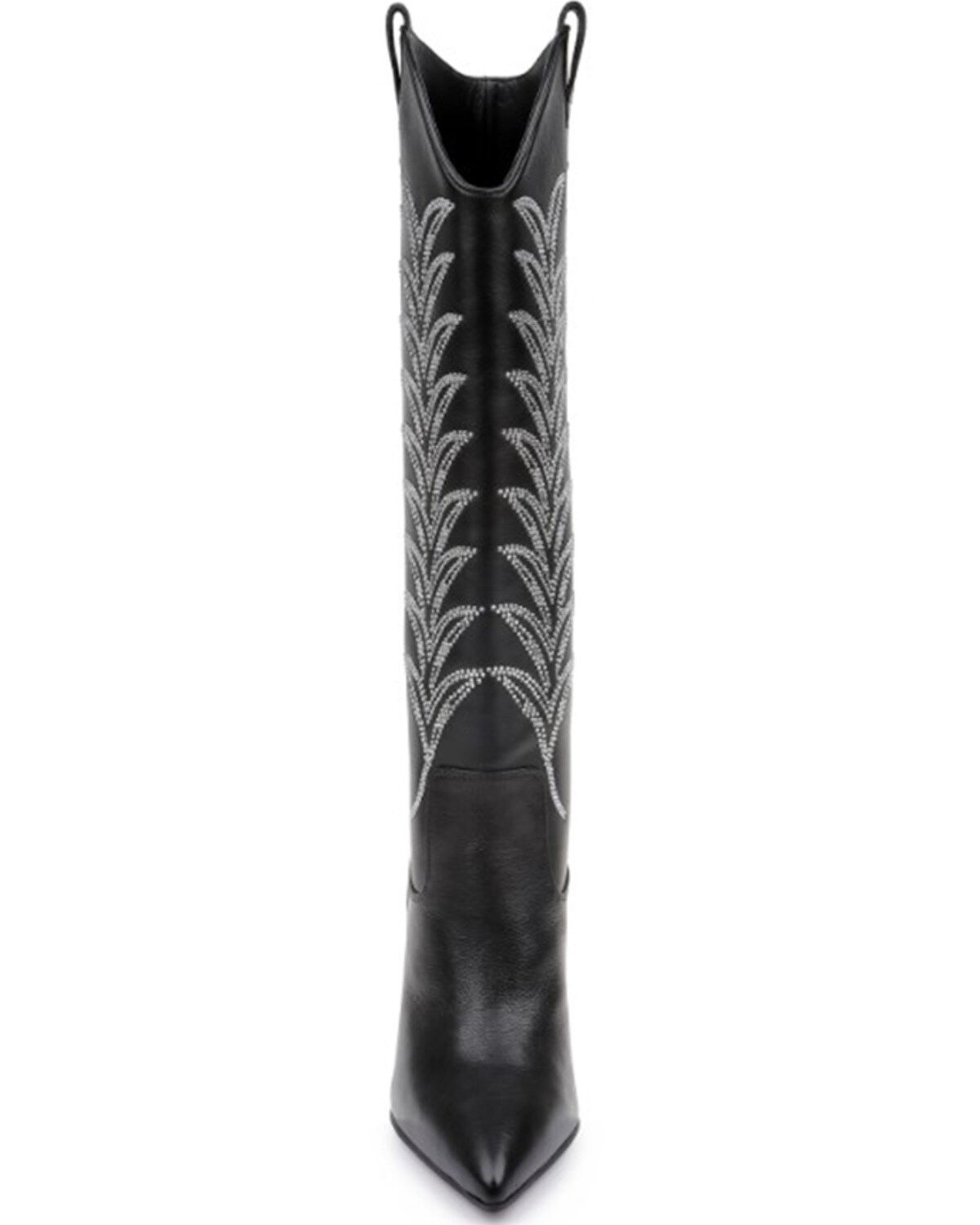 Image #3 - Daniel X Diamond Women's The Tall T Leather Western Boots - Snip Toe, Black, hi-res