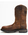 Ariat Men's Liberty 11" Workhog Western Work Boots - Broad Square Toe, Distressed Brown, hi-res