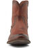 Image #4 - Frye Men's Austin Inside Zip Ankle Boots - Round Toe, Cognac, hi-res