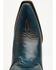 Image #6 - Circle G Women's Trian Western Boots - Snip Toe, Navy, hi-res