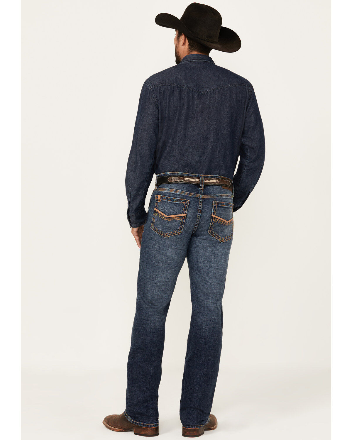 Image #3 - Cody James Men's Stonewall Wash Jackson Slim Straight Stretch Denim Jeans, Dark Wash, hi-res