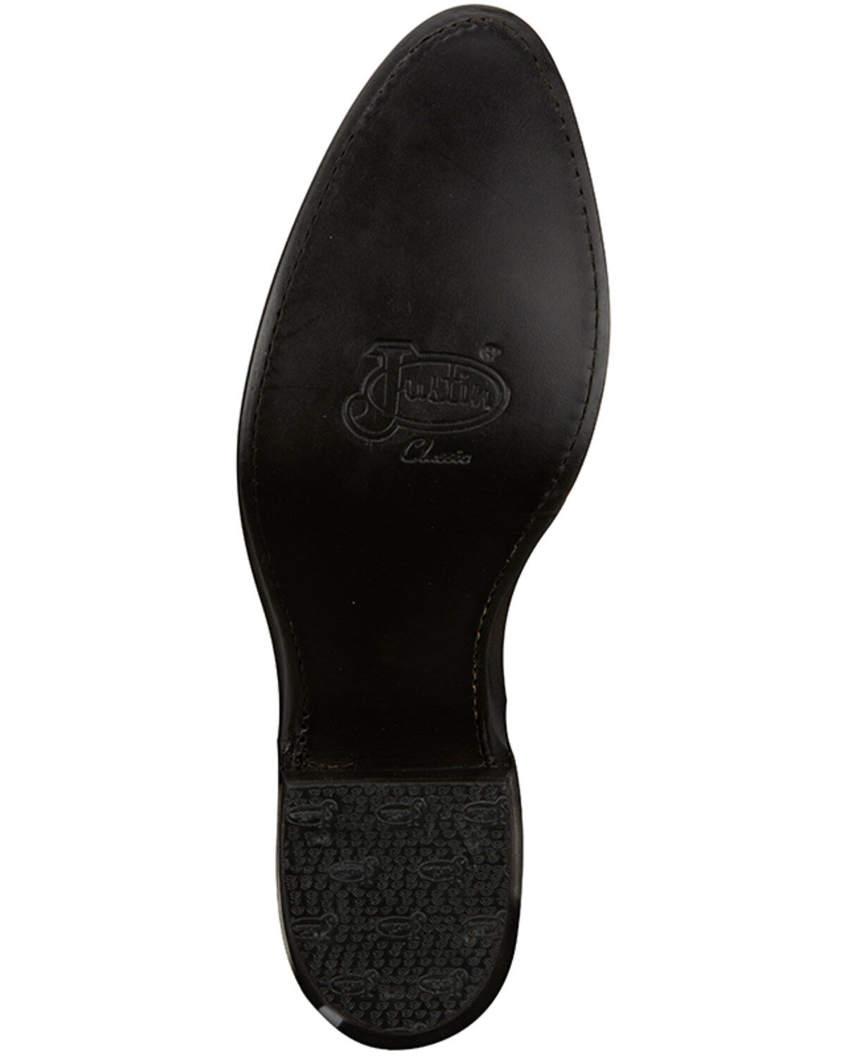 Image #7 - Justin Men's Leather Western Boots - Round Toe, Brown, hi-res