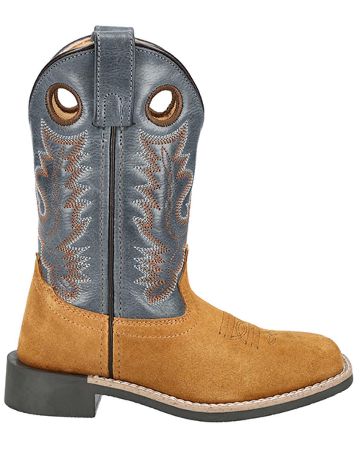 Image #2 - Smoky Mountain Little Boys' Tex Western Boots - Broad Square Toe, Tan, hi-res