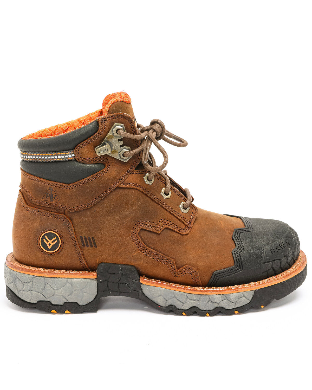 Image #4 - Hawx Men's 6" Legion Work Boots - Soft Toe, Brown, hi-res