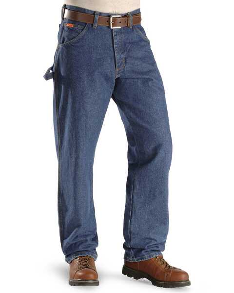 Image #4 - Riggs Workwear Men's FR Carpenter Jeans, Indigo, hi-res
