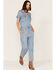 Image #2 - Stetson Women's Denim Short Sleeve Jumpsuit, , hi-res