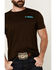 Image #2 - Rock & Roll Denim Men's Southwestern Circle Logo Short Sleeve Graphic T-Shirt, Dark Brown, hi-res