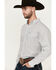 Image #2 - Ariat Men's Jimmy Mini Medallion Geo Print Long Sleeve Button-Down Western Shirt, Grey, hi-res