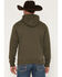 Image #4 - Ariat Men's Logo Hooded Sweatshirt, Olive, hi-res