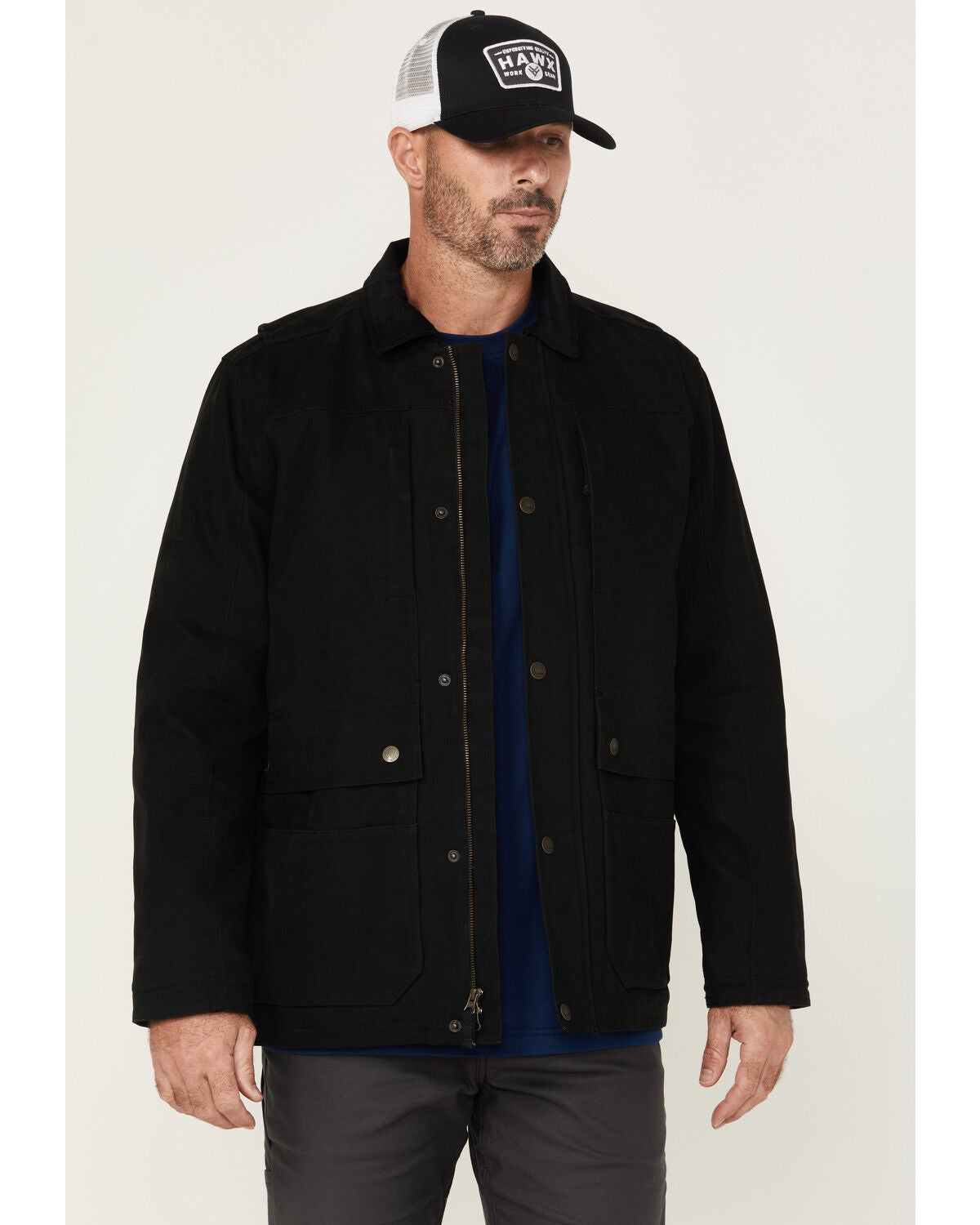 Hawx Men's Harrisburg Work Coat, Black, hi-res