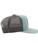 Hooey Men's Cheyenne Logo Patch Mesh Back Trucker Cap, Teal, hi-res