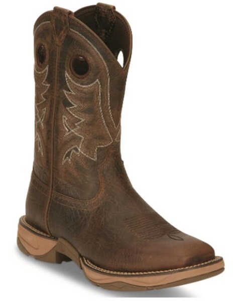 Tony Lama Men's Rasp Western Boots - Broad Square Toe, Brown, hi-res