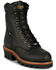 Image #1 - Chippewa Men's 9" Super Logger Waterproof Insulated Work Boots - Steel Toe, Black, hi-res
