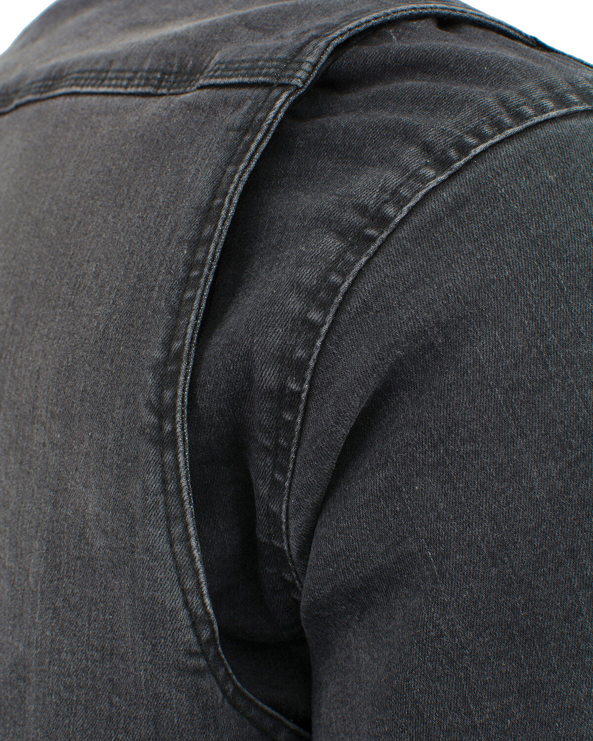 Image #5 - Milwaukee Performance Men's Denim Biker Shirt - Big & Tall, Black, hi-res